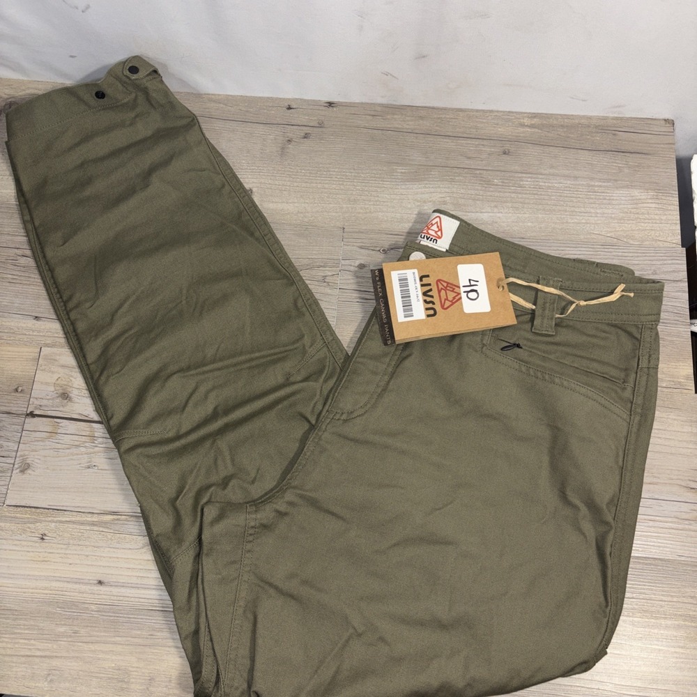 LIVSN Flex Canvas Pants Womens 14 31 Camo Green Hiking Outdoor Trail Eco Friendl